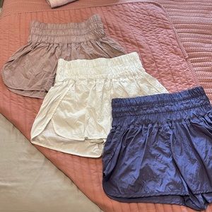 3 Free people movement the way home shorts - navy blue, white, mauve
